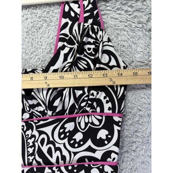 Speechless Dress Womens Small‎ Black White Pink 90s Y2K Slip V Neck Rockabilly - Picture 8 of 12